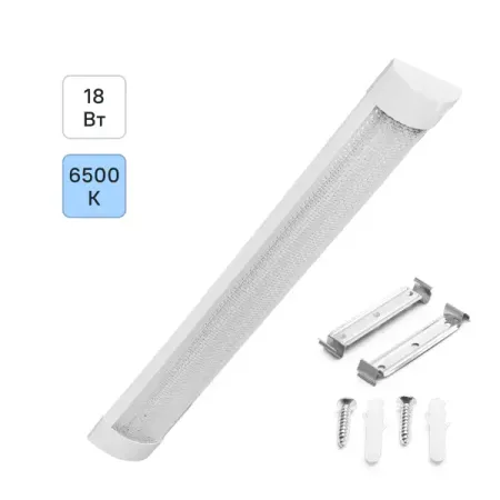 Светильник линейный светодиодный Wolta WLFW18W04 600 мм 18 Вт холодный белый свет