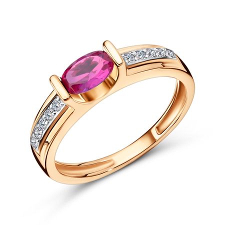 Золотое кольцо с рубином и бриллиантами клод бурдель золотое марсельское таро