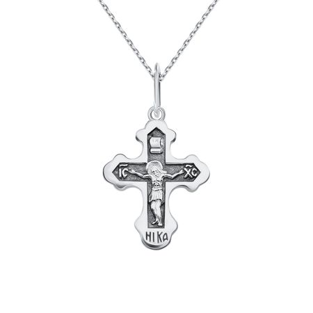 Серебряный православный крест