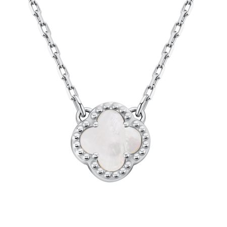 Серебряное колье с перламутром