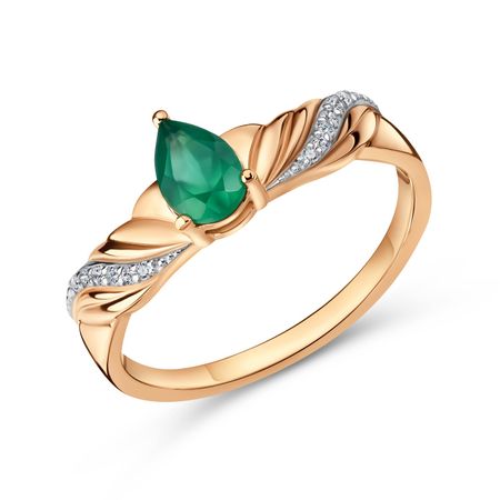 Золотое кольцо с агатом и фианитами клод бурдель золотое марсельское таро