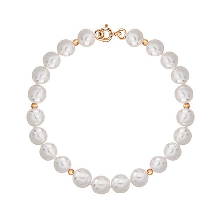 Золотой браслет с жемчугом