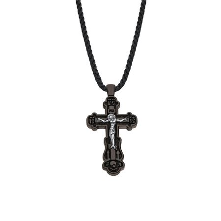 Колье из дерева с серебряной вставкой