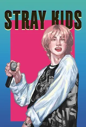 Обложка для паспорта. Stray Kids. Хенджин (ПВХ, 185х133 мм)