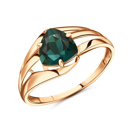 Золотое кольцо с кварцем