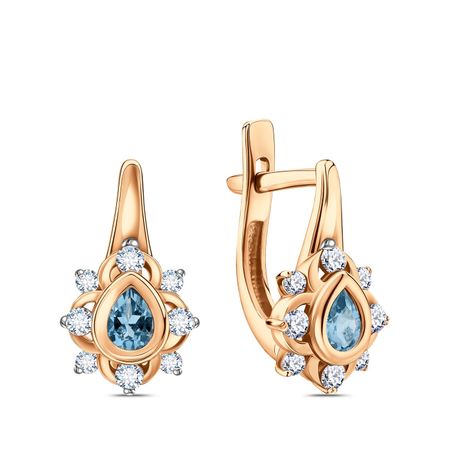 Золотые серьги с топазами и фианитами металлические магниты для холодильника дубай лондон золотые ворота