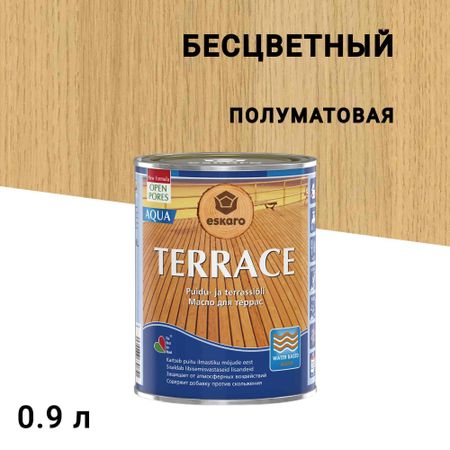 Масло Eskaro Terrace Aqua для террас бесцветное 0,9 л