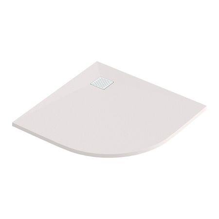 Поддон Good Door Strong литьевой мрамор 100х100х3 см четверть круга белый низкий (ЛП00447)