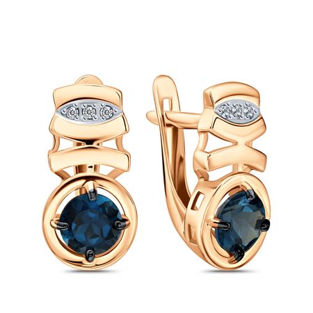 Золотые серьги с топазами и фианитами металлические магниты для холодильника дубай лондон золотые ворота