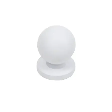 Мебельная ручка-кнопка белый