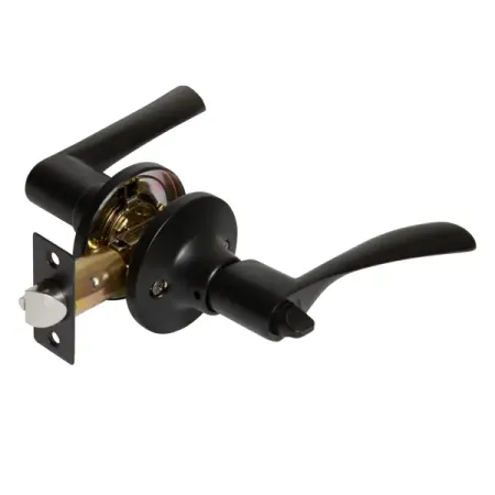 Ручка-защелка фиксатор с ключом цвет черный