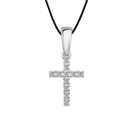 Золотая подвеска с фианитами