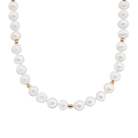 Бусы из жемчуга с золотыми вставками мимимишки с тактильными вставками