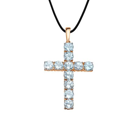 Золотая подвеска с топазами