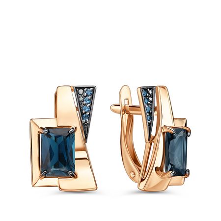 Золотые серьги с топазами и фианитами металлические магниты для холодильника дубай лондон золотые ворота