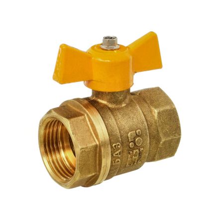 Кран шаровой газовый БАЗ 1/2 ВР(г) х 1/2 ВР(г) бабочка (БАЗ.А10.1.15.40) шаровой шарнир м10 м12 32x10 мм для китайского квадроцикла 110cc 125cc 150cc 200cc 250cc utv go kart багги для гольфа квадроцикла подвеска с поворотным рычагом