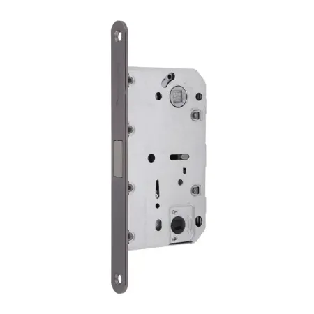 Защелка межкомнатная 600-M 77x132 мм сталь цвет графит