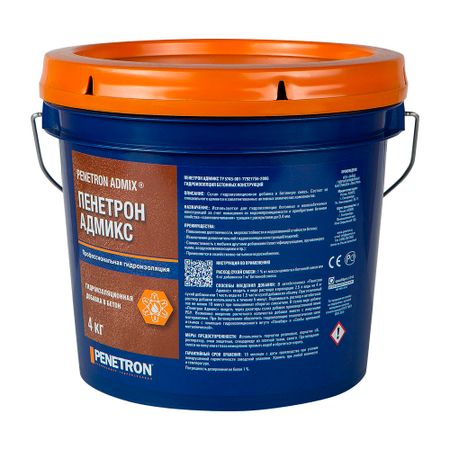 Добавка гидроизоляционная для бетона цементная Пенетрон Адмикс 4 кг