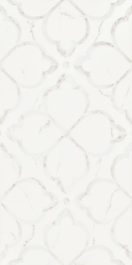 Плитка облицовочная Cersanit Carina белая цветы 598х298х8,5 мм (8 шт.=1,425 кв.м)