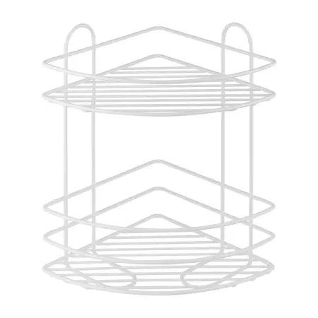 Полка для душа ЧМЗ Лидер 501-005-31 угловая 2 яруса цвет белый