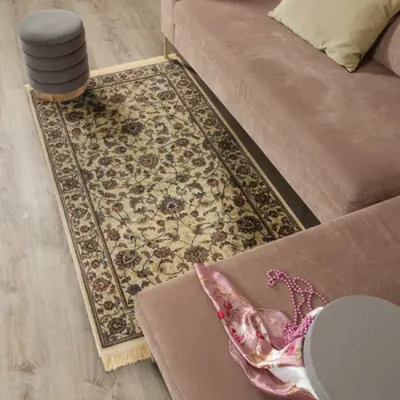 Ковер Isphahan 65x135 см вискоза 84552 цвет кремовый