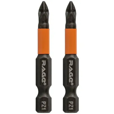 Бита магнитная Rage 554158 PZ1x50 мм, 2 шт.