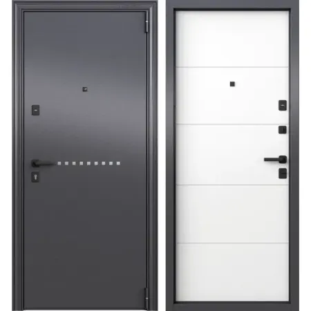 Дверь входная металлическая Torex 95x205 см правая этника бьянко