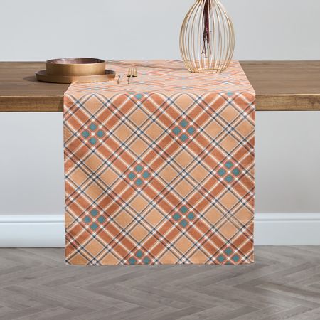 Скатерть-дорожка Листопад/Autumn falls лен белая скатерть дорожка