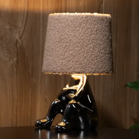 Настольная лампа декоративная Rexant Человечек цвет серый пряничный человечек из мягкого пвх