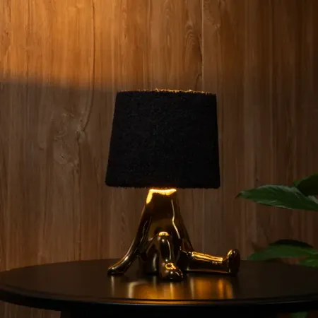 Настольная лампа декоративная Rexant Человечек цвет золото пряничный человечек из мягкого пвх