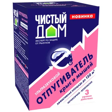 Отпугиватель крыс и мышей Чистый дом 06-192 пластик