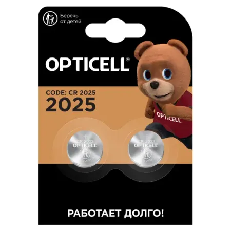 Батарейка Opticell Specialty литиевая CR2025 2 шт.