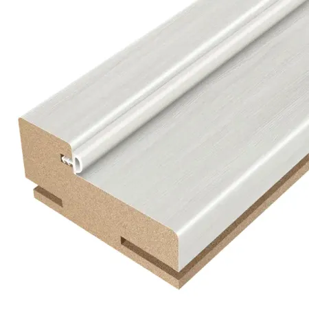 Комплект дверной коробки телескопический 2150x70x32 мм ПВХ цвет лиственница белая (2.5 шт.) металлические петли для коробок 2 шт