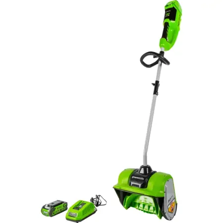 Снегоуборщик аккумуляторный GREENWORKS Бесщёточный GD40SSK2 30 см 40 В 1x2 Ач АКБ и ЗУ в комплекте