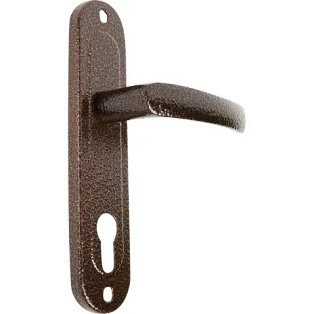 Ручка дверная входная на планке РФ1-70.02 медь