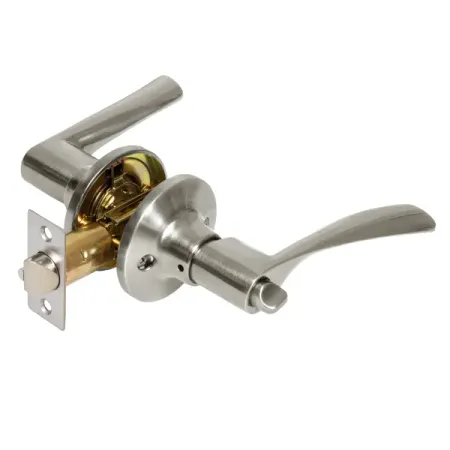 Ручка-защелка фиксатор с ключом цвет никель