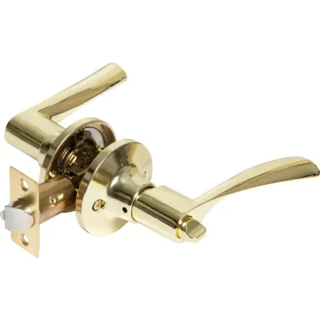 Ручка-защелка фиксатор с ключом цвет золото