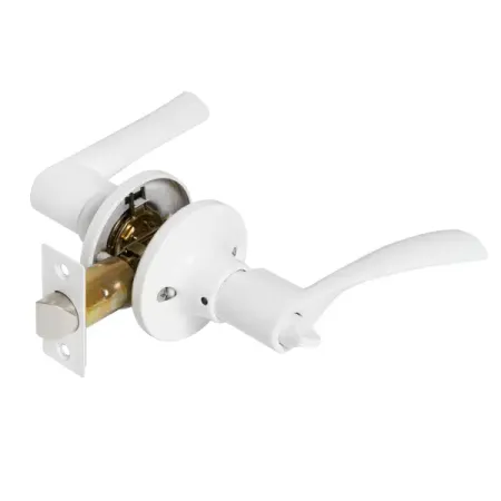 Ручка фалевая фиксатор цвет белый