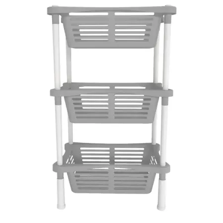 Стеллаж для ванной Berossi Relax 40.14x30.14x67.95 см цвет дымчато-серый