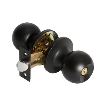 Ручка-кноб ключ/фиксатор цвет черный