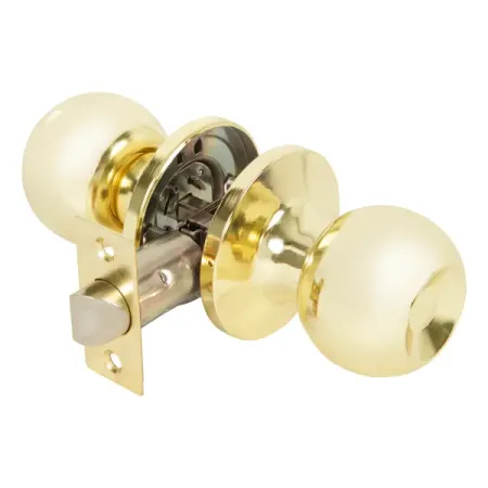 Ручка-кноб без запирания цвет золото цепочка дверная 210мм цам золото