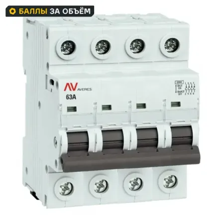 Выключатель нагрузки EKF Averes AV 4P N 63 А hidance usb резистор нагрузки 5в 1 2 3а