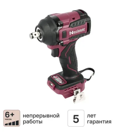 Гайковерт аккумуляторный ударный бесщеточный Neolaser NIW20ACCUM, 20 В Li-Ion без Акб и Зу, 600 Нм