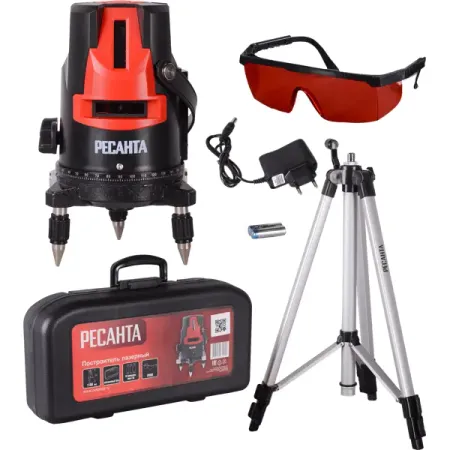 Уровень лазерный Ресанта ПЛ-635ЛМ штатив в комплекте 30 м