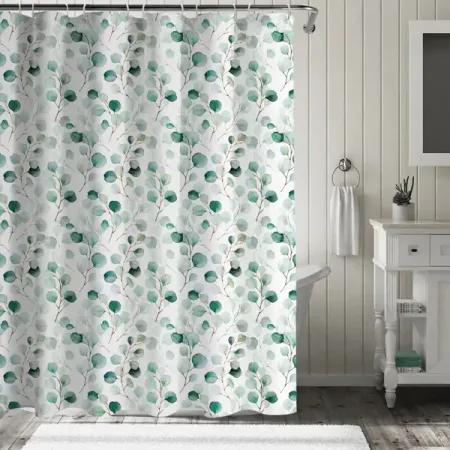 Штора для ванной Свежесть 180x180 см полиэстер цвет белый зеленый лазурный asafee ev20 фонарик белый зеленый 1100lm