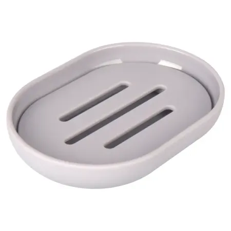 Мыльница Swensa Swanny Granit3 SWP-8024GRY-04 пластик цвет серый