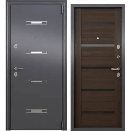 Дверь входная металлическая Клауд Вижн 95x205 см правая темный дверь входная профи про 2060х860х45мм правая металл