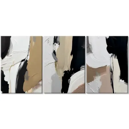 Картина модульная Абстракция маслом 50x70 см 3 шт. абстрактная картина маслом vivi you art