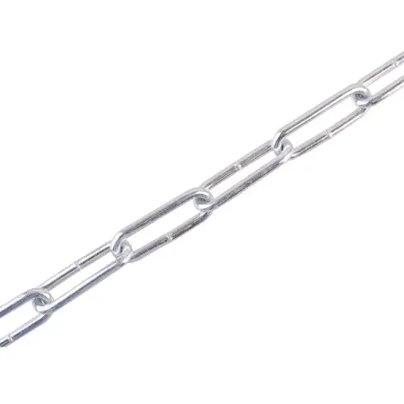 Цепь 5 мм длиннозвенная 2.5 м оцинкованная сталь рабочая нагрузка 160 кг
