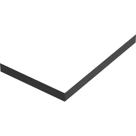 Экран для душевого поддона Marble прямоугольный 80x120 см цвет черный